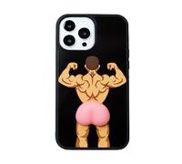 TRADAY Funny Ugly Phone Case per iPhone 13 Pro Max - Custodia ridicola strana e brutta - Crazy Peach