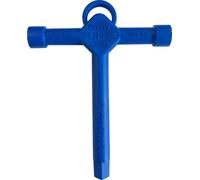 Trade Access Panels Chiave universale per portello Loft, con guida quadrata, per scatola di gas, rubinetto di scarico, in plastica, per serratura a T, chiave di utilità, blu