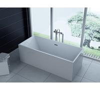 Trade-Line-Partner freistehende Badewanne 170x80 + Acrylwanne inkl. Ablauf und Überlauf (Whirlpool, Dusche, Badezimmer)