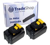 Trade-Shop - 2 batterie agli ioni di litio, 10,8 V/3000 mAh, compatibili con Dewalt DCB123 DCB125 DCB127 DCB100 DCB101 DCB119 DCD700 DCD710