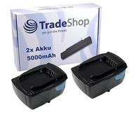 Trade-Shop - 2 batterie agli ioni di litio, 21,6 V, 5000 mAh, ricambio per Hilti B22 B22/1.6 B22/2.6 B22/3.3 per AG125-A22 HDE500-A22 SCM22-A SCW22-A