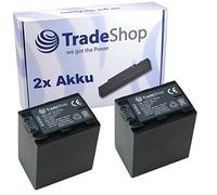 Trade-Shop - 2 batterie agli ioni di litio 3900 mAh, compatibili con Sony NP-FH70 NP-FH100 NP-FP-30 NP-FP-50 NP-FP-51 NP-FP-60 NP-FP-61 NP-FP-70 NP-FP-71 FP-90 NP-FP-91 NP-FH-30