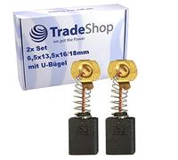 Trade-Shop - 2 carboni motore 6,5 x 13,5 mm, compatibili con Einhell PKS KGSZ 2100, RT-SM 305 L, BT-SM2050, KGSZ 3050, KSZ 2100, TE-DH 1027, NG NTS 1725 L