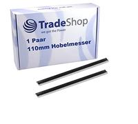 Trade-Shop - 2 coltelli per piallatrice reversibili, lama di ricambio HSS 110 mm (2 pezzi) compatibili con Einhell Mafell AEG Black & Decker ELU Ryobi Hitachi Pialla elettrica