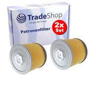 Trade-Shop - 2 filtri a cartuccia/filtro a lamelle, filtro a pieghe, compatibile con Bosch GAS 12-30 F, PAS 11-25, PAS 11-25 F, sostituisce 2 607 432 001