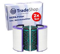 Trade-Shop - 2 filtri HEPA di ricambio + filtro ai carboni attivi compatibili con Dyson Pure Cool TP04 TP05 HP04 HP05 DP04 DP05 sostituisce 969048-03 969048-01