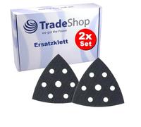 Trade-Shop - 2 pezzi di ricambio chiusura a strappo autoadesivo, 93 x 93 x 93 mm, compatibile con Ferm DSM1009, compatibile con Black & Decker BDCDS12N