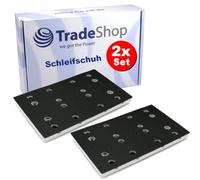 Trade-Shop - 2 piastre abrasive, 80 x 130 mm, compatibili con Festool RS400 RTS400 RTS400REQ RTSC400 489252 (SSH-STF-80x130/12)