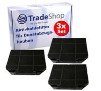Trade-Shop - 3 filtri ai carboni attivi compatibili con AEG AWH9475BM X69454MD10 X79263MK10 X76263MK10 X78264MG10 X89264MI10 X86264MG1 X67453MD10 X6453MD10 10