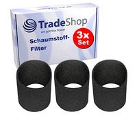 Trade-Shop - 3 filtri in schiuma/aspirapolvere compatibili con Aqua Vac Plus 1000, Plus 1001, Plus 3000, Plus 740, Plus 740 m, Power Aqua Vax 1000