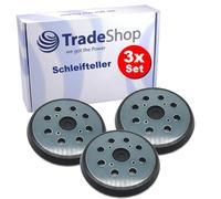 Trade-Shop - 3 piatti abrasivi in , diametro 125 mm, compatibili con CMI C-ES 420, compatibili con Einhell Expert TE-RS 40 E, EX, BR, ARG
