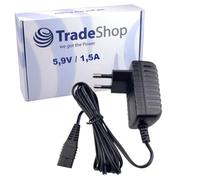 Trade-Shop 5,9 V 1,5 A Alimentatore/Caricabatterie/Cavo di ricarica compatibile con Moser Profi Li+Pro 1873-0050 1873-0051 1873-0060 1881-0055 ProfiLine 1884