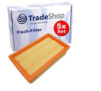 Trade-Shop - 5 filtri a lamelle piatte, compatibili con Dewalt D27091 D27900 Bosch GAS 35 L AFC GAS 35 L SFC+ GAS 35 M AFC GAS 55 M AFC Professional