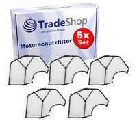 Trade-Shop - 5 filtri di protezione del motore/filtro antiparticolato, compatibile con Vorwerk Folletto 140 VK140 Kobold 150 VK150 VK150