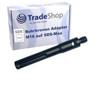 Trade-Shop Adattatore M16 su SDS-Max per corona diamantata per trapano a percussione, compatibile con trapani con attacco SDS-Max