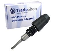 Trade-Shop Adattatore per mandrino SDS Max per macchine SDS Plus, compatibile con Bosch, Worx, Einhell, DeWalt