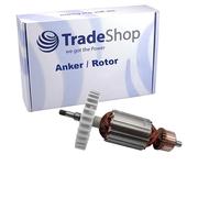Trade-Shop ancora rotore motore di ricambio con ventola compatibile con Makita GA5010 GA5020 GA6010 GA6020 smerigliatrice angolare sostituisce 510110-0