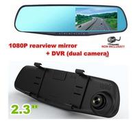 Trade Shop - Auto Rearview Specchietto Dvr Telecamera Full Hd 1080p 2.3 ''lcd Per Retrocamera - SPEDIZIONE GRATUITA