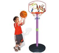 Trade Shop - Basket Canestro Piantana Per Bambini Altezza Fino 134cm Base Riempibile Plastica