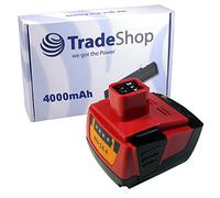 Trade-Shop Batteria agli ioni di litio, 14,4 V, 4000 mAh, per Hilti SF 144-A SF144-A SF 144A SFH 144-A SFH 144-A SFL SID 144-A SID144 A SIW 144-A SIW144-A CPC 14,4 V sostituisce Hilti ti B144 B-144