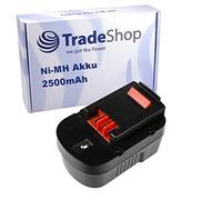Trade-Shop Batteria NI-MH 14,4 V / 2500 mAh sostituisce Black & Decker A14NH A14E A1714 HPB14-CA 499936-00 499936-03 499936-28 499936-34 46
