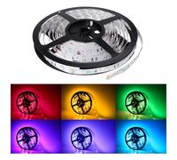 Trade Shop - Bobina Striscia Led 5050 Flessibile 5m Adesiva Luce Interno Esterno Ip65 Top ! - Freddo