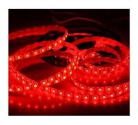 Trade Shop - Bobina Striscia Strip Led 5050 Flessibile 5mt Adesiva Luce Interno Esterno Ip65 - Rosso