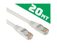 Trade Shop - Cavo di rete Ethernet Lan RJ45 20 metri Cat5 Bobina già cablato e testato - 8022044015156