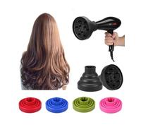 Trade Shop - Diffusore Universale Per Phon Asciugacapelli In Silicone Da Viaggio Pieghevole