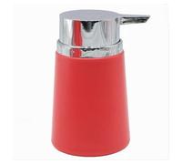 Trade Shop - Dispenser Porta Sapone Liquido Accessori Arredo da Bagno Rosso in Plastica 69941 -