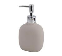 Trade Shop - Dispenser Sapone Liquido Tortora in ABS con Pompa Cromo per Bagno Accessorio 87813 -