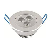 Trade Shop - FARETTO 3 LED 3 W AD INCASSO CON ALETTE A MOLLA ROTONDO LUCE FREDDA O CALDA - Calda