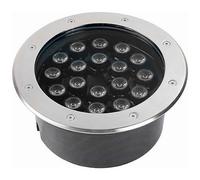 Trade Shop - Faro A Incasso Pavimento 18w Faretto Giardino Esterno Led Calpestabile Ip68 18w - Calda