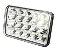 Trade Shop - Faro Supplementare H4 Auto Fuoristrada 15 LED Abbagliante Anabbagliante Ip67