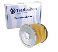 Trade-Shop Filtro a cartuccia/filtro lamellare/filtro a piega/filtro rotondo compatibile con Bosch GAS 12-30 F, PAS 11-25, PAS 11-25 F sostituisce 2 607 432 001