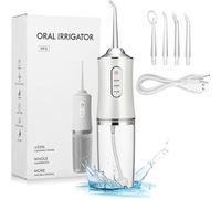 IDROPULSORE DENTALE PORTATILE 3 MODALITÀ 4 UGELLI RICAMBIO IPX7 USB RICARICABILE
