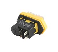 Trade-Shop Interruttore on/off/interruttore principale, interruttore per dispositivi, pulsante CK21, 16 A, 250 V, con 4 contatti di collegamento per macchine stazionali come seghe circolari