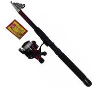 Trade Shop - Kit Canna Da Pesca Estensibile 4,5 Metri Con Mulinello Sl-500 Lenza 9 Ami