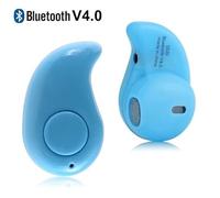 Trade Shop - MICRO AURICOLARE S530 BLUETOOTH MICROFONO CUFFIE MONO MINI PICCOLO AZZURRO -