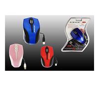 TrAdE Shop - MOUSE CON CAVO USB OTTICO MINI CON FILO PER COMPUTER PC PORTATILE NOTEBOOK MAXTECH M-Z008