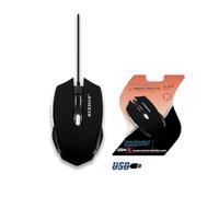 TrAdE Shop - MOUSE DA GIOCO GAMING PER COMPUTER PC CAVO USB 2.0 FILO 1.2 MT TASTI MAXTECH M-Z014