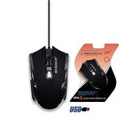 TrAdE Shop - MOUSE GAMING CON CAVO USB OTTICO MINI CON FILO PER COMPUTER PC DA GIOCO MAXTECH M-Z017