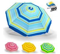 Trade Shop - Ombrellone Mare Spiaggia Diametro 180 Cm Con Snodo Tessuto In Polyest Palo 32mm