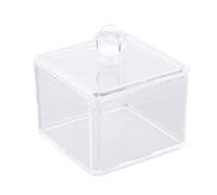 Trade Shop - Organizer Contenitore Quadrato Porta Dischetti Struccanti Trucco Espositore Acrilico