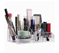 ORGANIZER PORTATRUCCHI TRASPARENTE 16 SCOMPARTI COSMETICI ESPOSITORE MAKEUP 1025