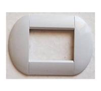 Trade Shop - Placca Placche Placchette Compatibili Living International Light Bombate - Bianco Opaco 3
