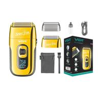 Trade Shop - Rasoio Elettrico Uomo Barba E Corpo Batteria Vgr 332 Per Pelli Sensibili Prof