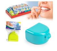 Trade Shop - Scatola Box Contenitore Custodia Apparecchio Denti Ortodontico Bite Large 12637