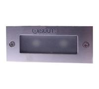 Trade Shop - Segnapasso Led Incasso Calpestabile Ip65 Rettangolare Da 2w Freddo Caldo - Calda