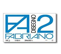 Trade Shop - Set 2 Fabriano Album Da Disegno Fogli0 F2 Riquadrato Liscio 24x33cm 10 Fogli
